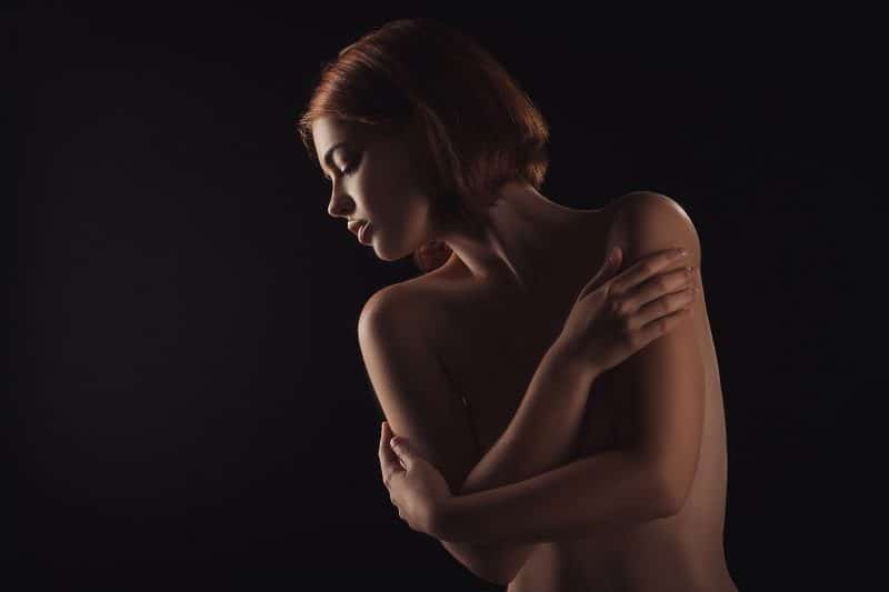 Recipes for Beautiful Skin Woman Holding Her Arms Around Her Chest 